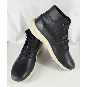 Timberland Aerocore Black Leather Chukka High Top Boots Mens 7.5 Sneakers
